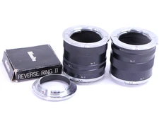 Minolta Extension Tubes Rings EB EL 1, 2, 3 Reverse Ring II 55mm MD camera Japan