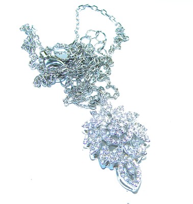 Weiße Schlange echter 8,1 Karat weißer Saphir 0,925 Sterling Silber Handarbeit n
