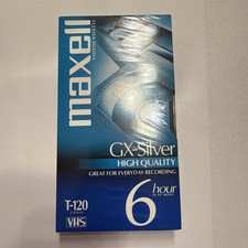 Maxell 214016 120 Minute Gx Silver Video Tape
