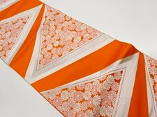 7703641: JAPANESE KIMONO JAPANESE FUKURO OBI / WOVEN GEOMETRIC