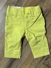 Baby Boy Gap Pants 0-3 Months, Yellow Pull-on Pants Super Adorable New