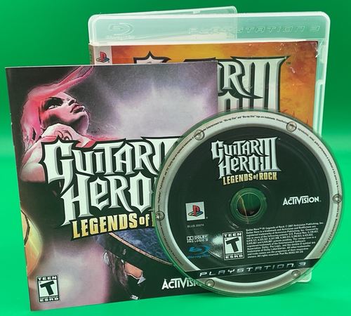 Guitar Hero III: Legends of Rock (Sony PlayStation 3, 2007) PS3 Video Game