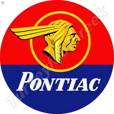 Pontiac Round Metal Sign 2 Sizes To Choose From