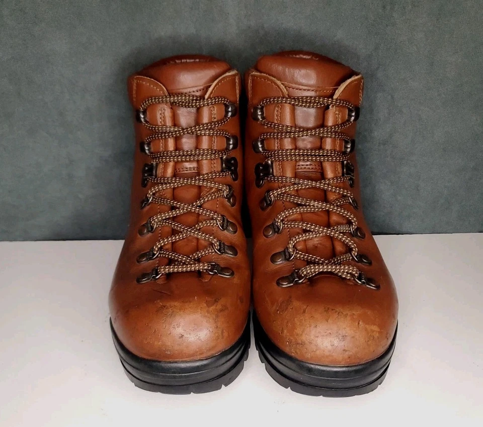 Scarpa Hecho en Italia Montañismo Senderismo Botas EU 38 Cuero Marrón Mujer 7 Foto 3 de 4