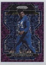 2021 Panini Prizm Rookie No Huddle Purple Prizm 8/35 Dayo Odeyingbo #387 0ud4