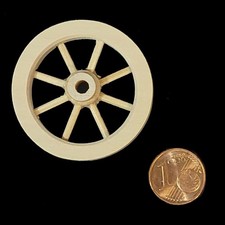 Puppenstube Miniatur - Deko Wagenrad Holz natur 4 cm