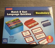 NEW Lakeshore PP957 Match  Sort Language Quickies Vocabulary Grades 4-5, 8