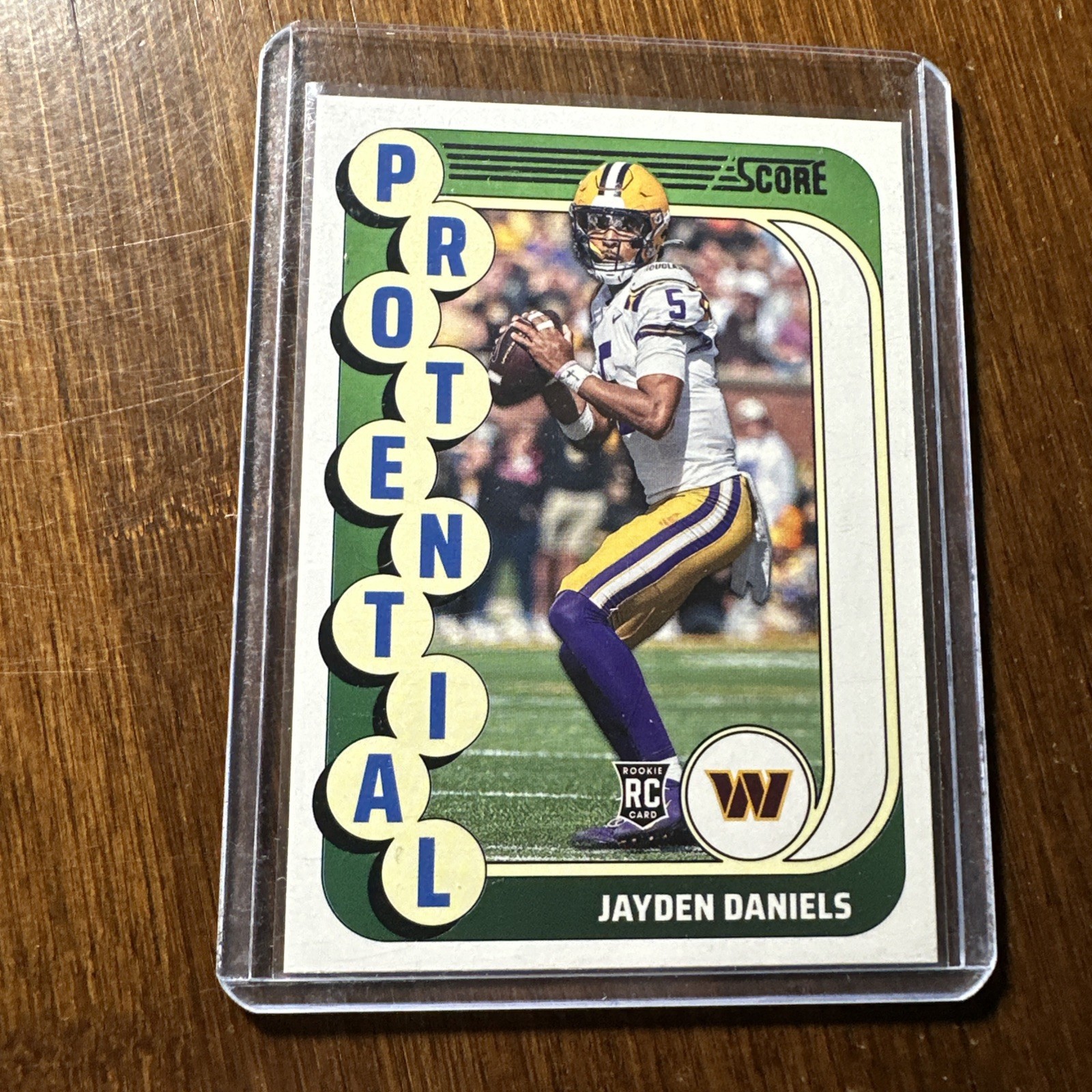 2024 Score - Protential Jayden Daniels #3 (RC)