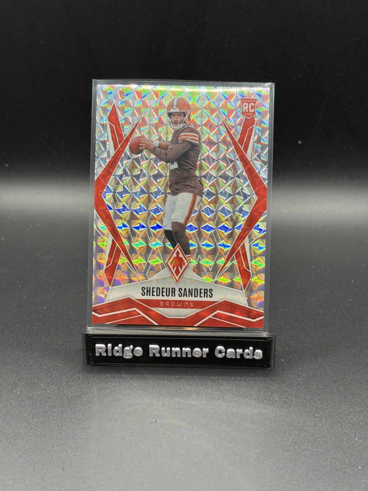 2025 Panini Phoenix SHEDEUR SANDERS Rookie Silver Pyramid Prizm #154 BROWNS