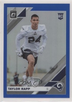 2019 Panini Donruss Optic Rookies Blue Prizm /150 Taylor Rapp #129 Rookie RC rh9
