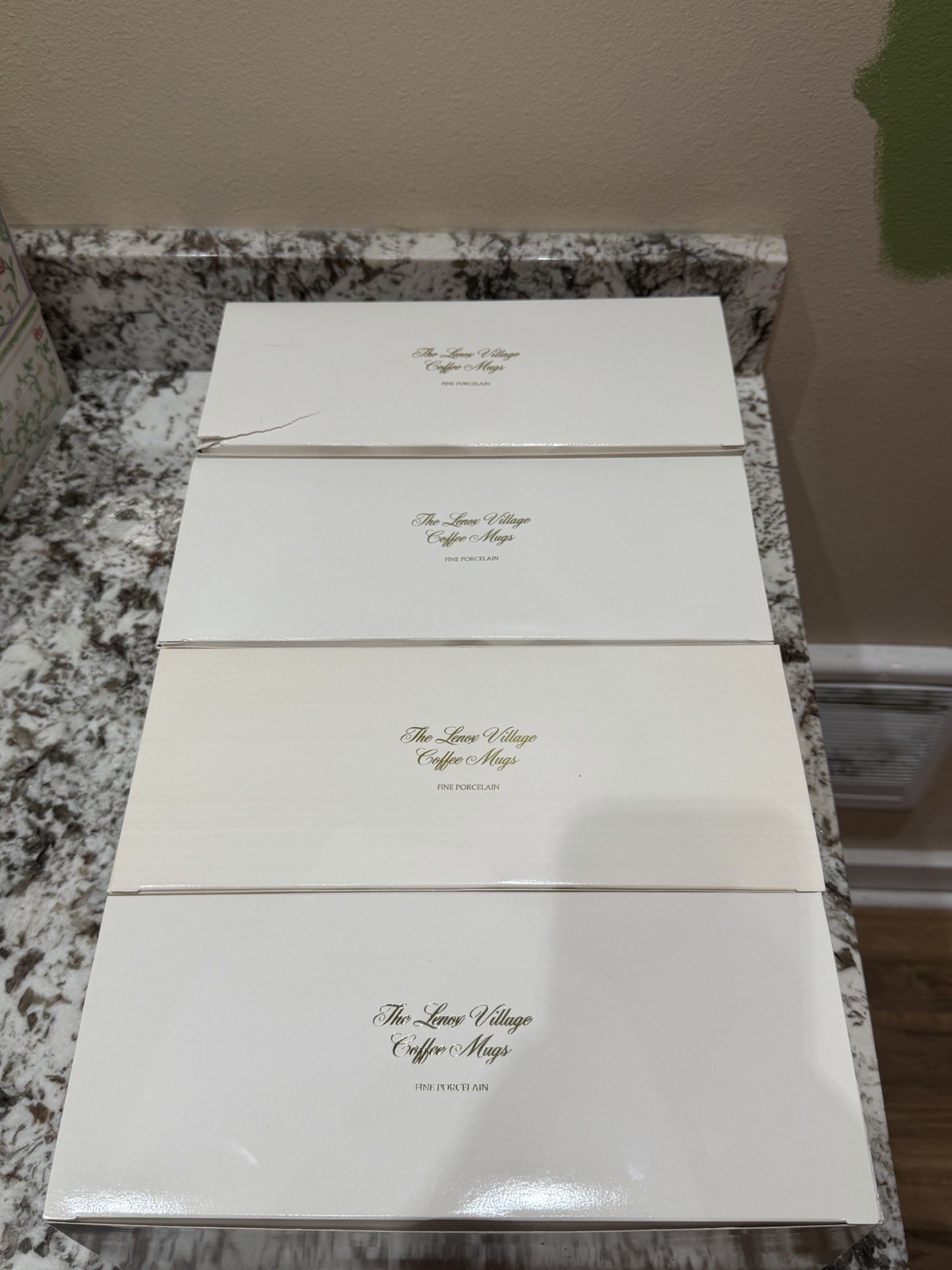 1992 Lenox Spice Village Coffee Mugs Cups Set of 8 Vintage - New in Box RARE