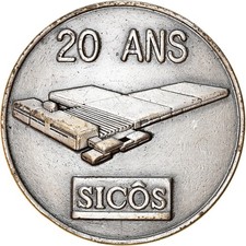 [#8788] Francja, Medal, Biochimie, SICÔS, Biznes i przemysł, 1972, EF(40-45), Br