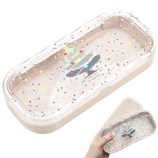 Glasses Case Hard Shell, Christmas Cute Clear Eyeglass Case, Holder for