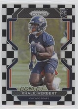2021 Panini Prizm Rookie Black & White Checker Prizm Khalil Herbert #425 ww1