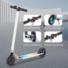 Caroma Electric Scooter for Kids Ages 6-14, 250W Motor, Max 16 Miles & 15 Mph #