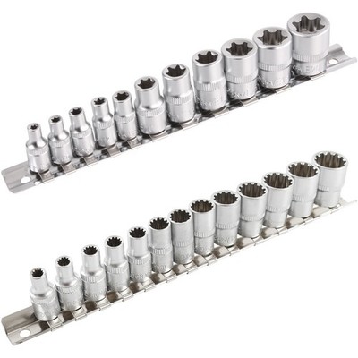 Vielzahn Steckschlüssel Satz 1/4 Zoll Werkzeug + Außen Torx Nüsse 1/4 3/8 Nuss