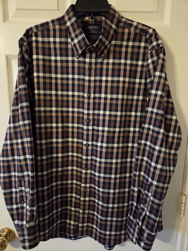 Charles Tyrwhitt Slim Fit Non-Iron Dress Shirt Men's XL Jermyn Street London
