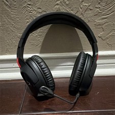 HyperX Black/Red Over-Ear Gaming Headset USB ...