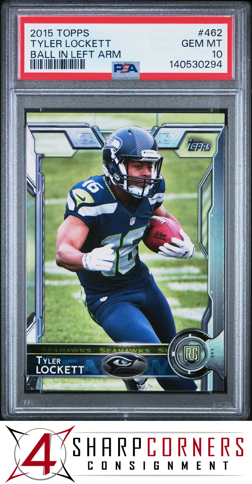 Tyler Lockett Topps #462 Ball in Left Arm