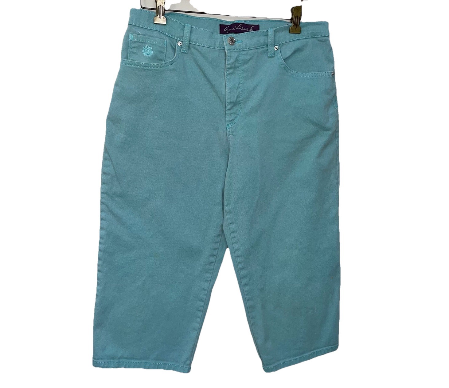 Size  10 Embellished Aqua Blue
