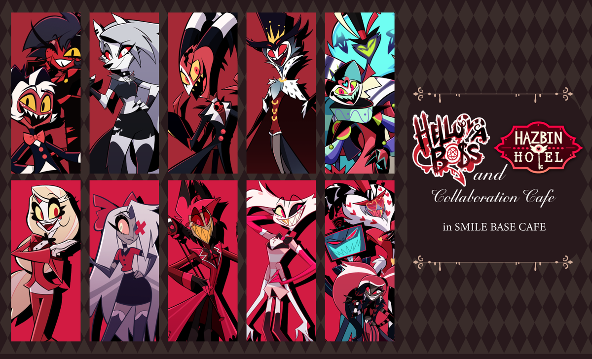 Helluva Boss Hazbin Hotel Cafe Fizz Acrylic stand SMILE BASE CAFE