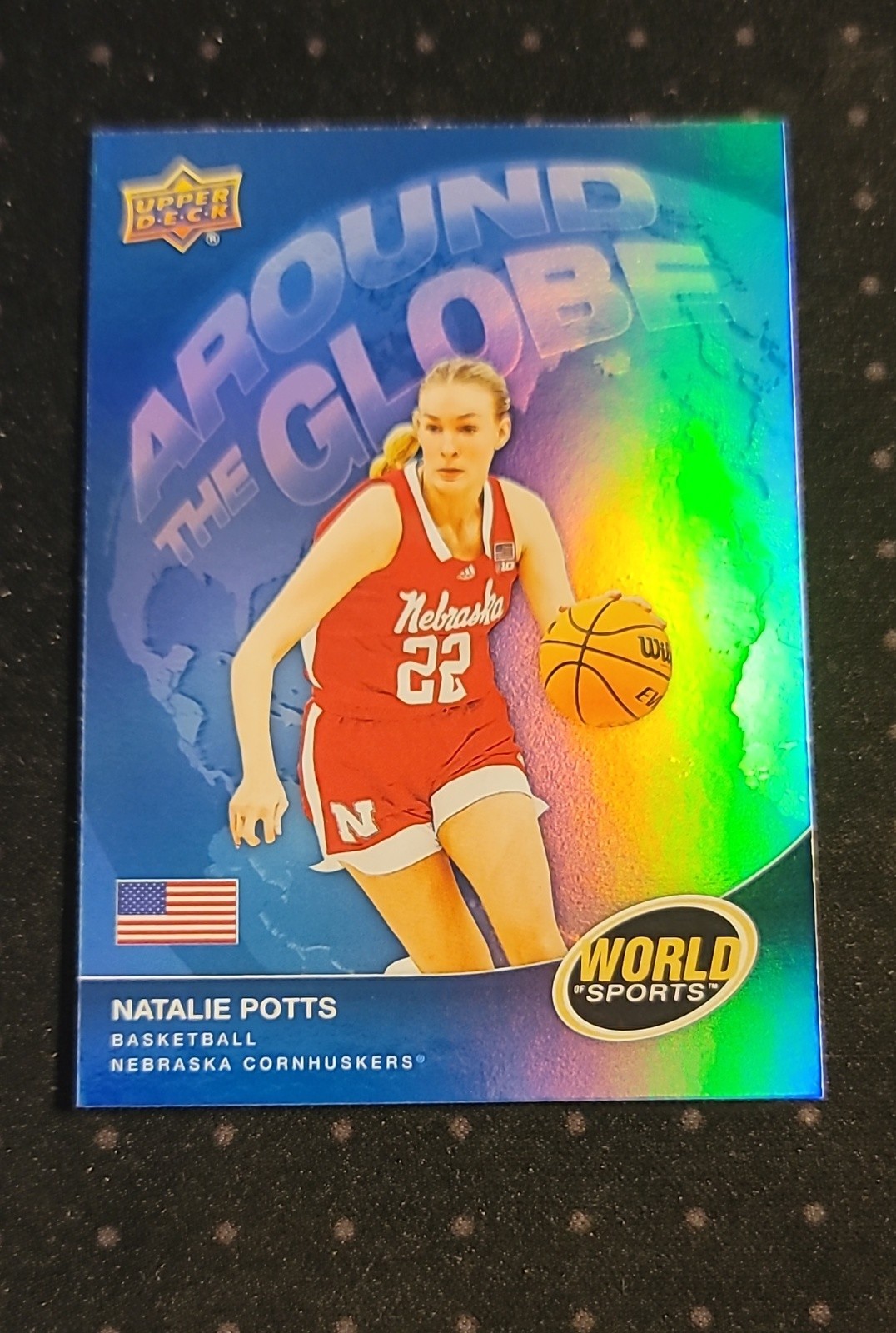2025 Upper Deck World of Sports - Around the Globe Natalie Potts #ATG-NP Blue...
