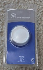 GE Rotate-On Dimmer Single Pole 120VAC 600 Wa...