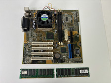 Asus MEW-AM Motherboard Intel Celeron 500MHz 128MB RAM Tested and Works