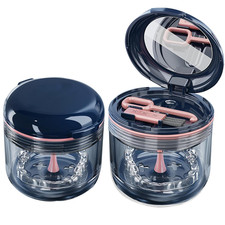 Retainer case, Denture Bath Cup Retainer Cleaner Case Box,Night Mouth Guard C...