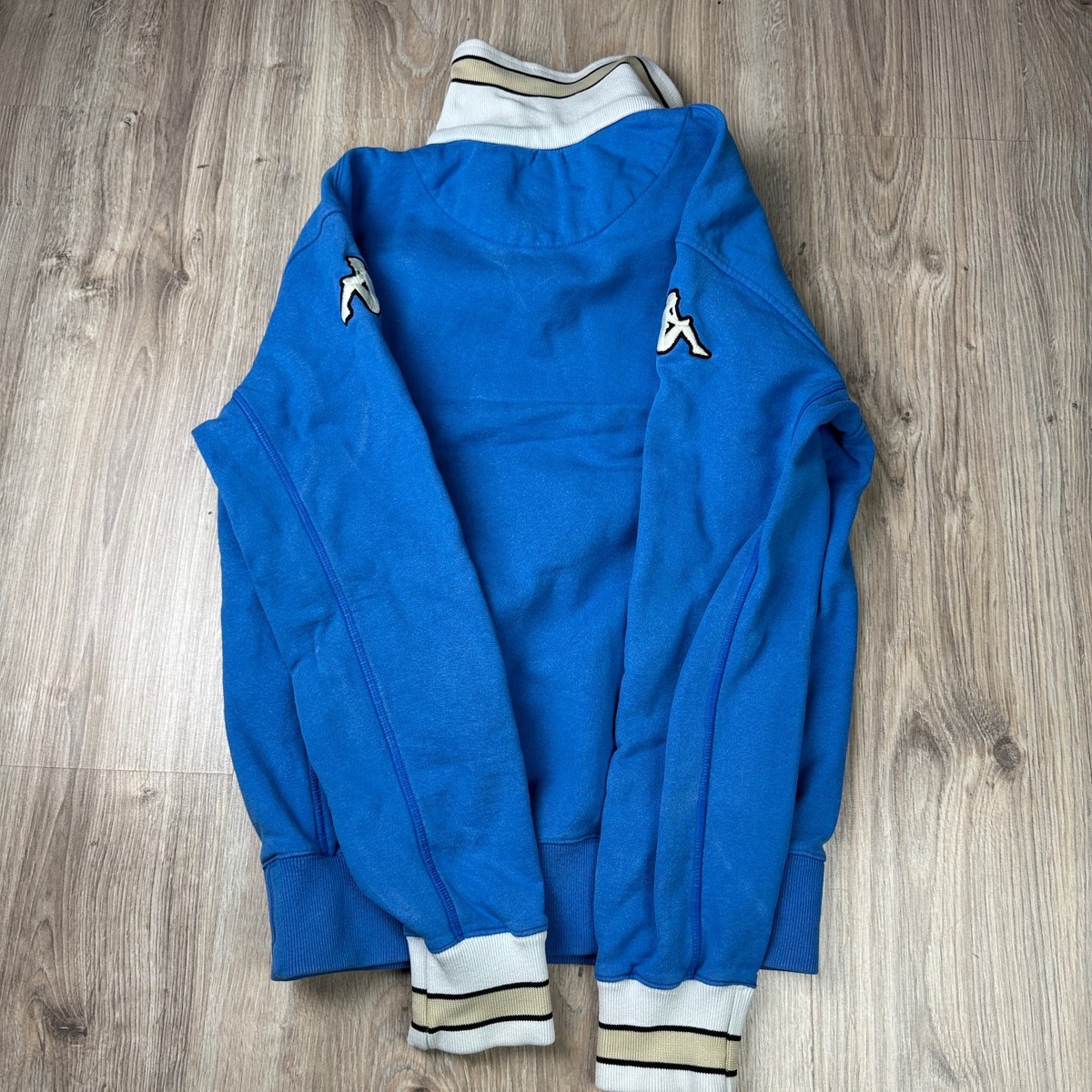 Vintage Kappa Napoli Football Jacket Track Top Soccer Blue Rare