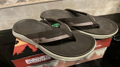 SKECHERS Silva Falco Brown Toe Post Flip Flop Sandal Men's Size 8 new sandals