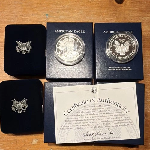 New ListingUnited States Mint American Eagle Proof 1 oz Silver Coin w/ Box & COA