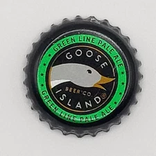 Bottle Cap Crown Green Line Pale Ale Goose Island Brewing Company Beer Brewery