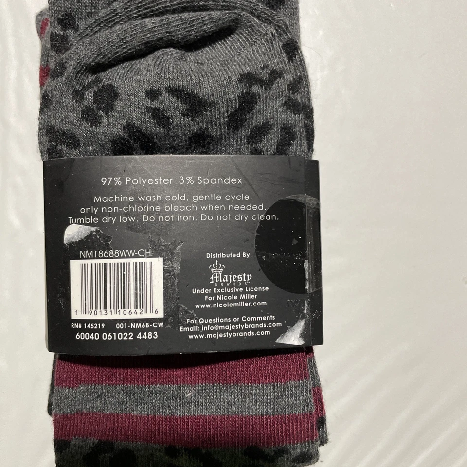 Nicole Miller 3 Pairs Ankle Socks Variety colors - Shoe Size 4-10 - Image 3 of 4