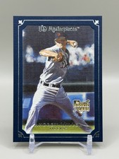 Andrew Miller 2007 UD Masterpieces Deep Blue Linen Frame /75 RC COLOR MATCH #74