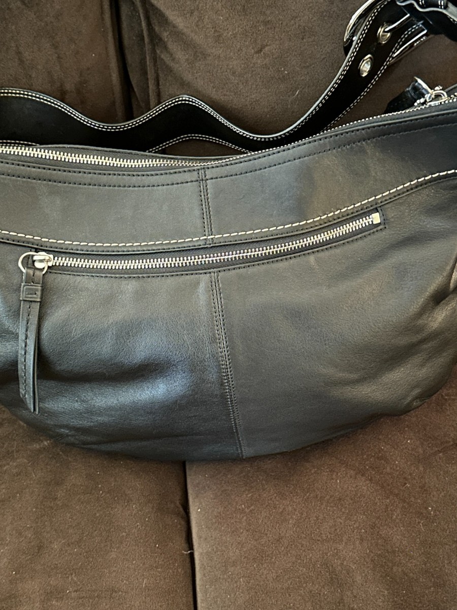 Coach F13731 Soho Black Leather Large Hobo Shoulder Bag – Vintage