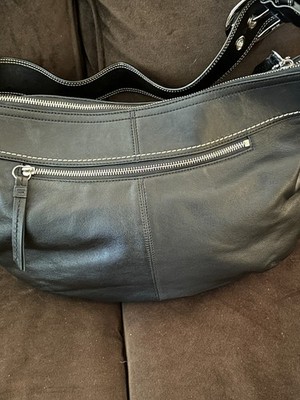 Coach F13731 Soho Black Leather Large Hobo Shoulder Bag – Vintage