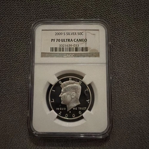 2009 S 50c Silver Kennedy Half Dollar Proof NGC PF70 UCAM