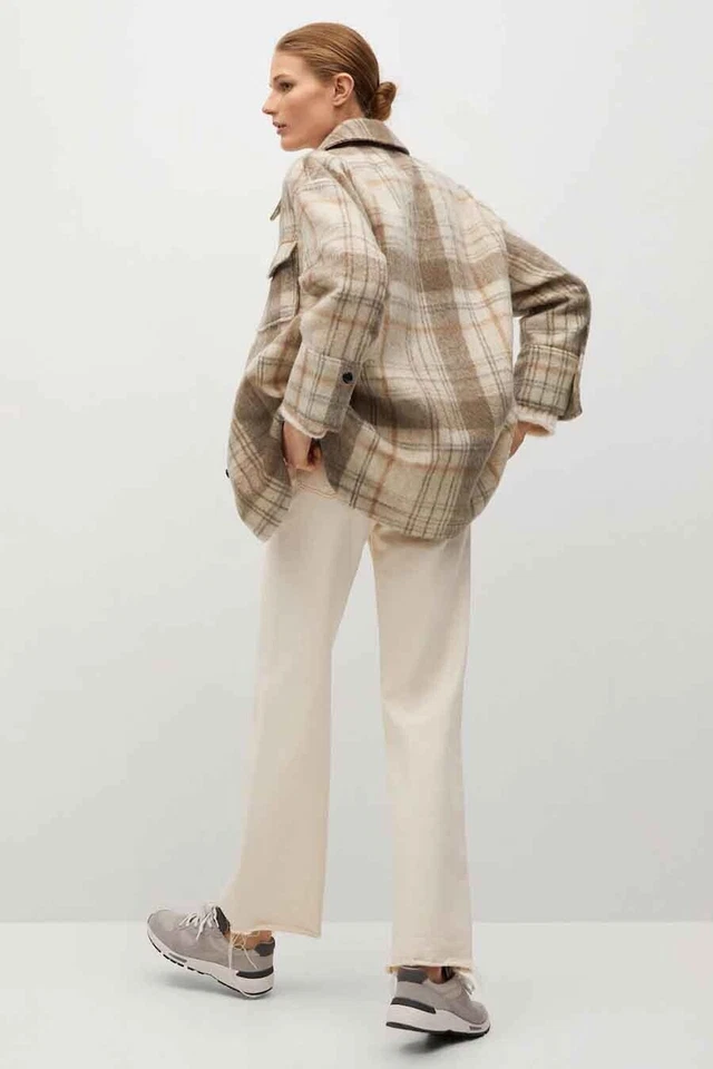 Chaqueta Corta Marrón Beige Mango Talla Extra Pequeña XS - Imagen 3 de 3