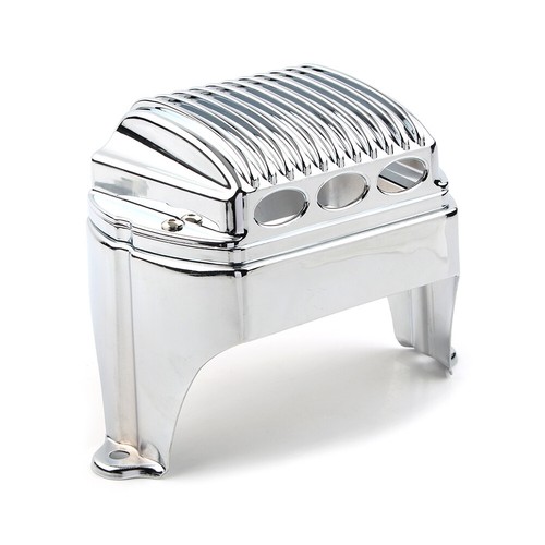 Chrome Front Voltage Regulator Cover Accent Fit For Harley Bagger 1997-2011 FLH - Bild 6 von 8