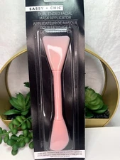 SASSY + CHIC dual ended Facial Mask Applicator Pink New Sealed
