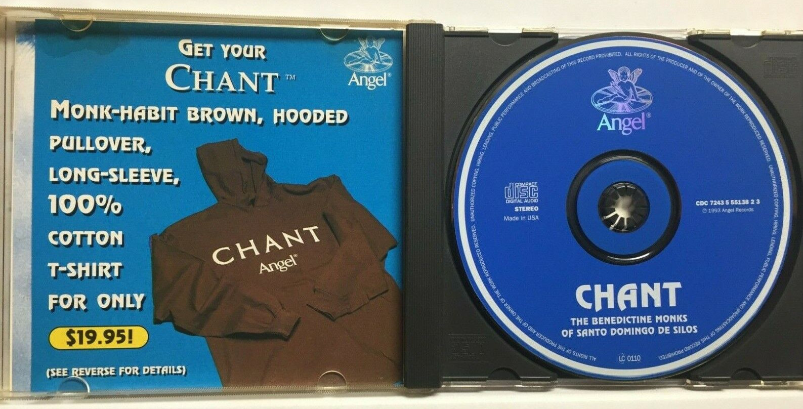 CHANT - The Benedictine Monks of Santo Domingo De Silos (CD,1994) EARLY PRESS!