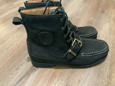 NWOB Polo Ralph Lauren Men's Ranger Boot Pull Up Grain Tumbled Leather  Sz 9.5