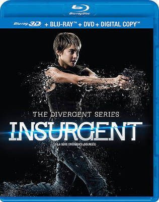 The Divergent Series: Insurgent (Blu-ray/DVD, 2015, 3-Disc, 3D) ** B2G1 B3G2 **
