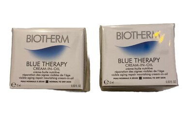 2 Biotherm Blue Therapy Cream in Oil 15ml NIB NEW
