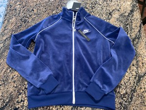 nike velour track jacket women's