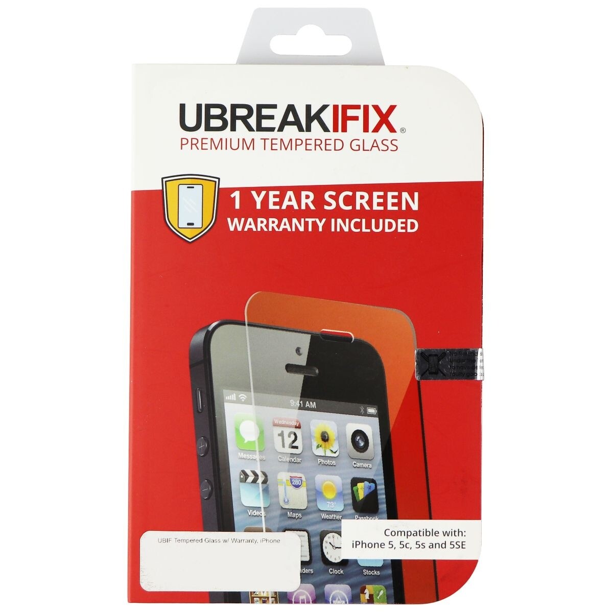 UBREAKIFIX Tempered Glass Screen Protector for Apple iPhone 5/5c/5s eBay