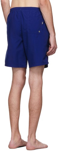 HUGO BOSS "Orca" Quick-Dry Tonal Logo Swim Trunk Shorts Blue NEW NWT - Picture 2 of 8