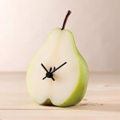IWASAKI CO., LTD. Replica Food Clock La France Pear Cklock / Fake /Display / Made in Japan
