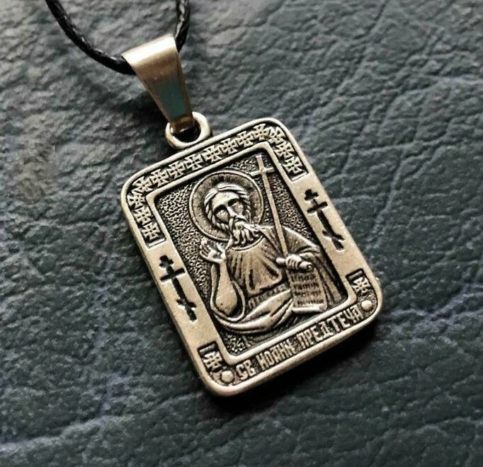 Saint John the Baptist Pendant John the Forerunner Orthodox Icon